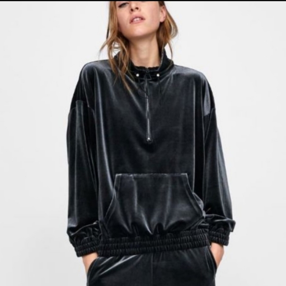 Zara Sweaters - ZARA VELVET SWEATER